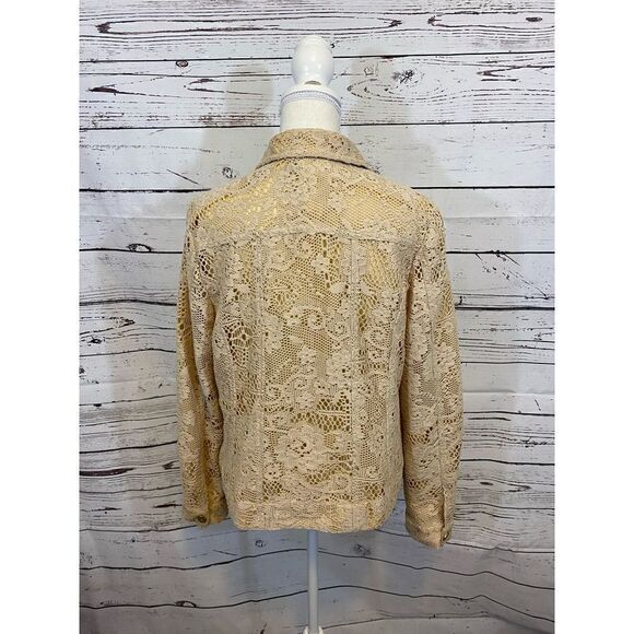 Peck & Peck Lace Overlay Jacket-Size Large - Picture 5 of 9